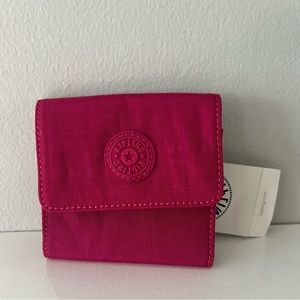 Kipling Cece Small Wallet Trifold Snap Polyamide Raspberry Dream